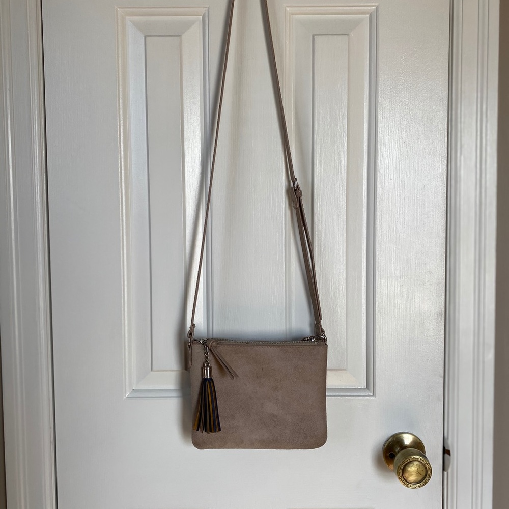 Suede Cross Body Bag